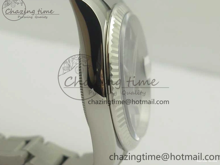 0206 DateJust 36 SS 116234 Fluted Bezel DJF Best Edition Blue Dial Stick Markers on SS Oyster Bracelet A Affordable 3373